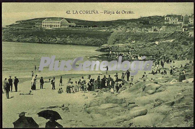 Playa de orzán en la coruña