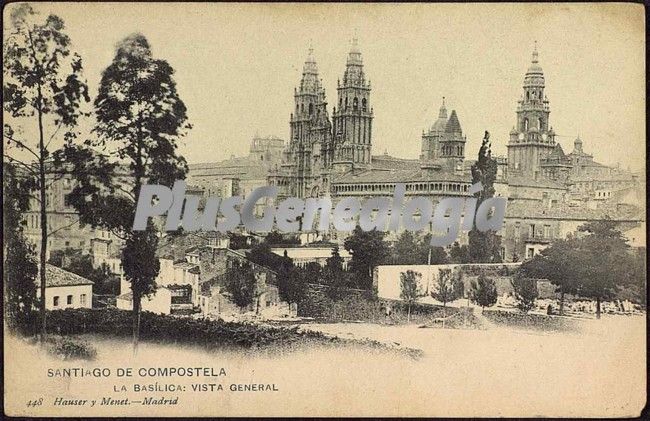 Vista general de la basílica de santiago de compostela