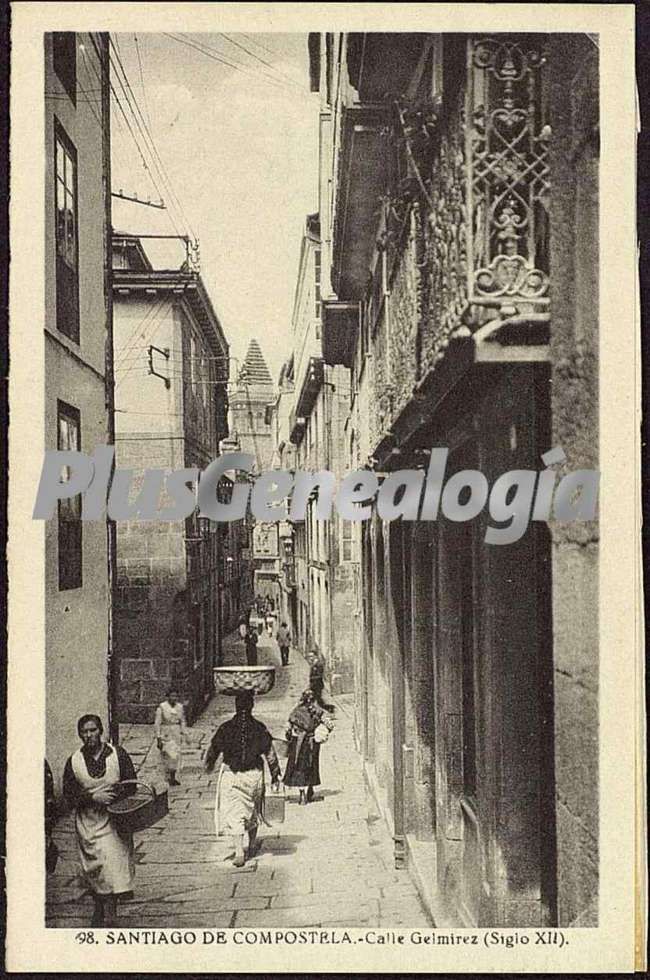 Calle gelmirez (siglo xii) de santiago de compostela