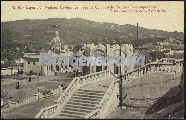 Vista panorámica de la exposición de santiago de compostela