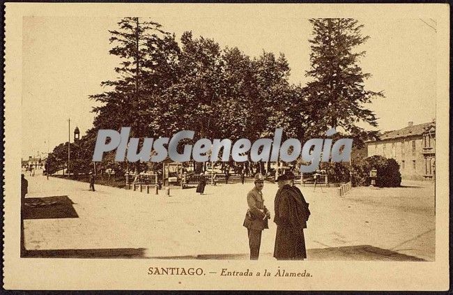 Entrada a la alameda de santiago de compostela