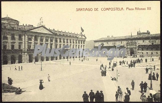 Plaza alfonso xii de santiago de compostela