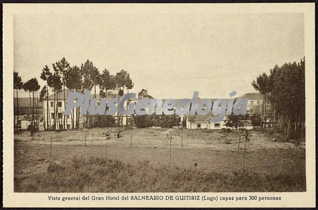 Vista general del gran hotel del balneario, guitiriz (lugo)