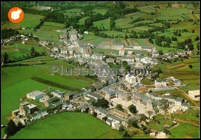 Vista aérea de meira (lugo)