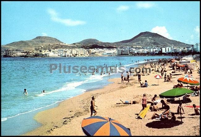 Playa de las canteras en las palmas de gran canaria