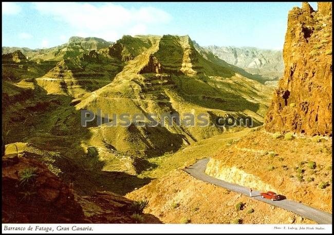 Barranco de fataga en san bartolomé de tirajana (las palmas)