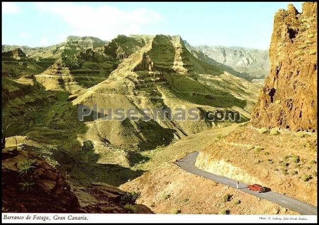 Barranco de fataga en san bartolomé de tirajana (las palmas)