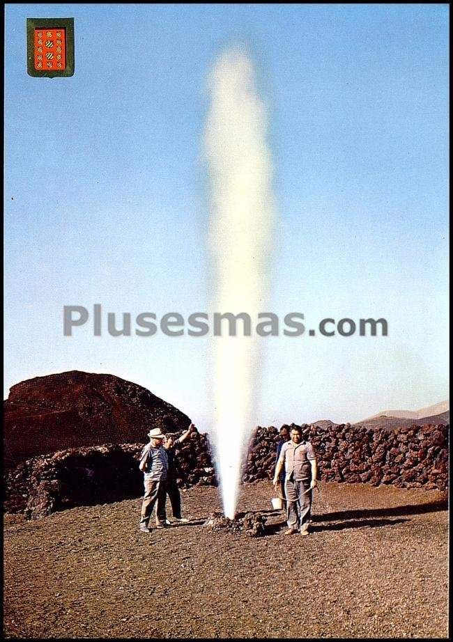 Montaña del fuego. parque nacional timanfaya de lanzarote (islas canarias)