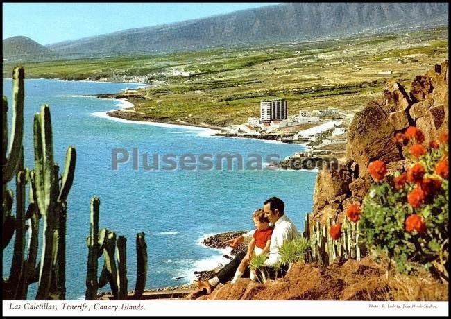 Panorámica de candelaria y las caletillas (santa cruz de tenerife)