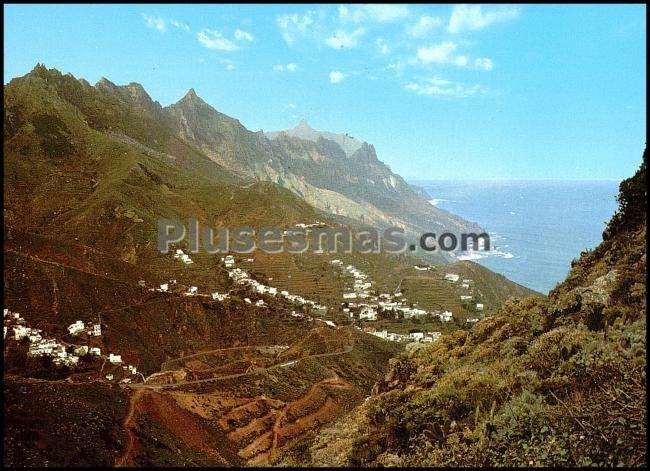 Vista panorámica de taganana (santa cruz de tenerife)