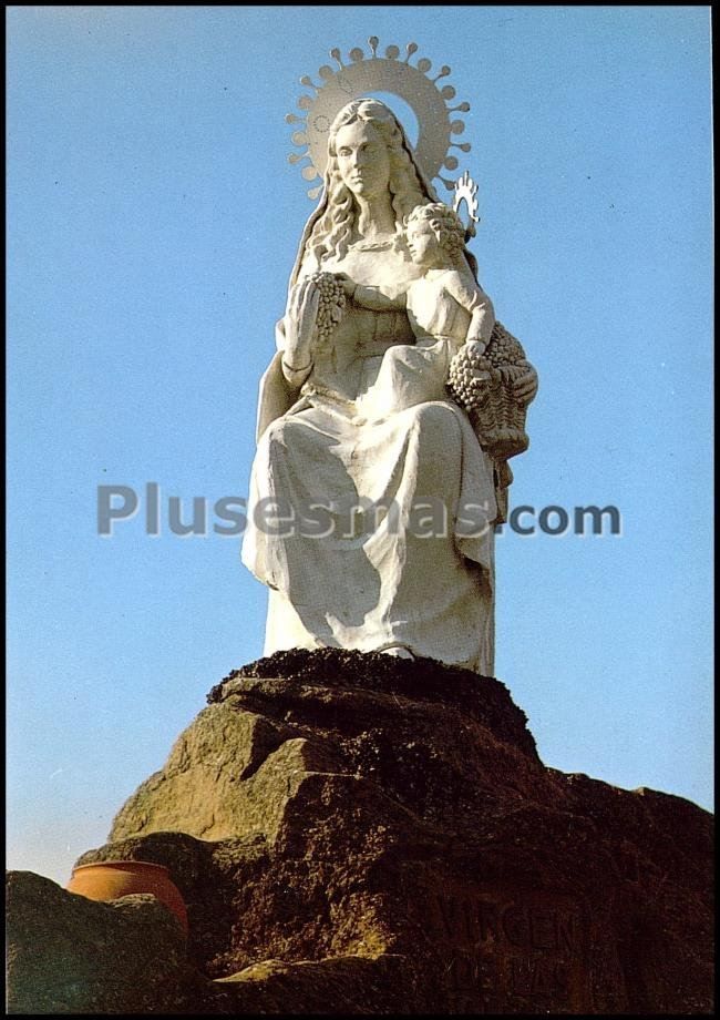 Virgen de las viñas venerada por el hotel museo del vino en brinas (la rioja)