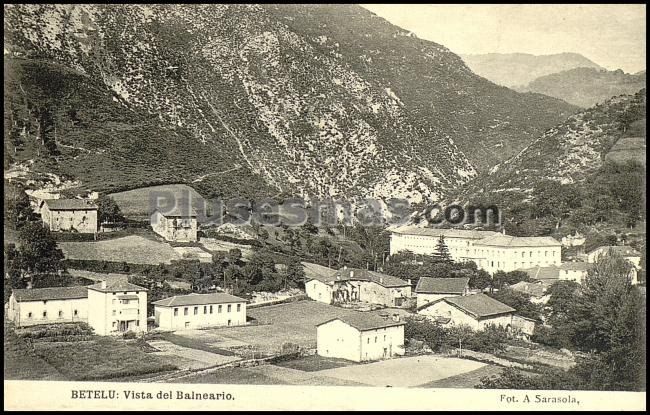 Vista del balneario de betelu (navarra)