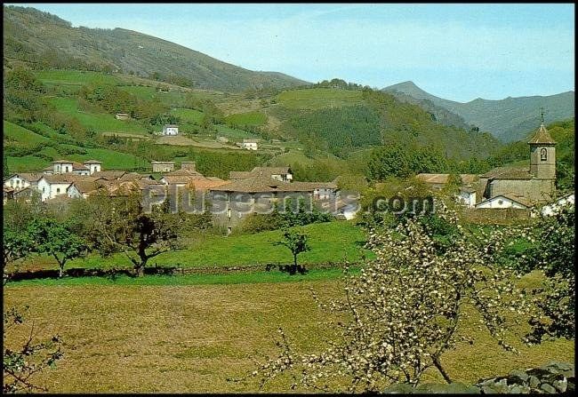 Vista general de errazu (navarra)