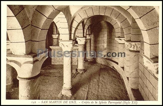 Cripta de la iglesia parroquial de san martín de unx (navarra)