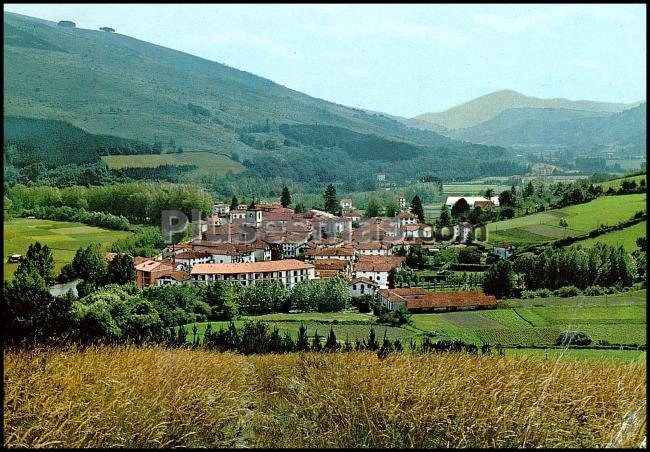 Vista general de santesteban (navarra)