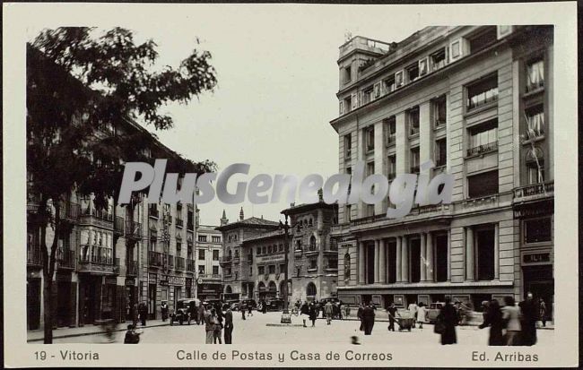 Calle de postas y casa de correos, vitoria (álava)