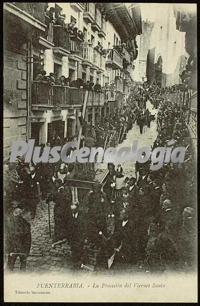 Procesión de viernes santo, fuenterrabía (gupuzcoa)