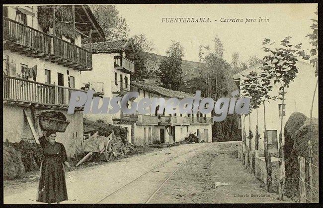 Carretera para irún, fuenterrabía (gupuzcoa)