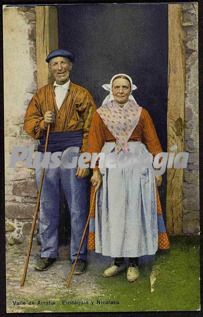Valle de arratia. eustáquio y nicolasa de bilbao