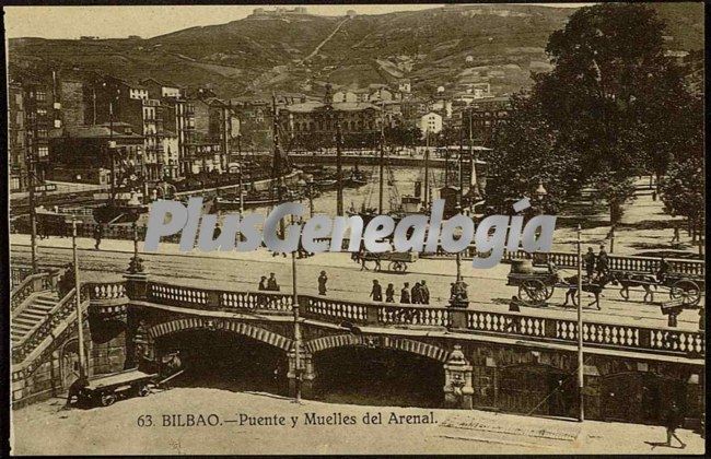 Puente y muelles del arenal de bilbao