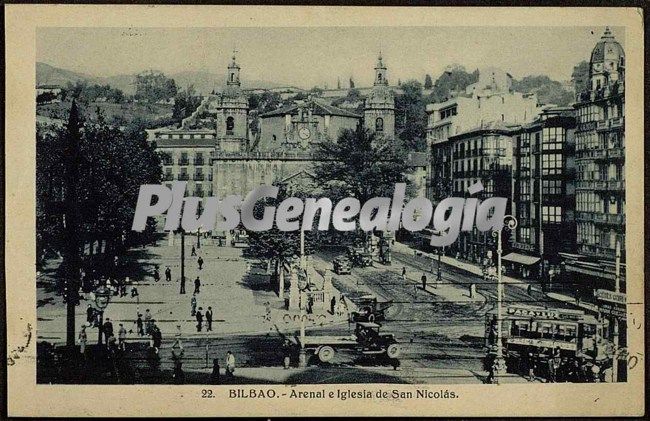 Arenal e iglesia de san nicolás de bilbao