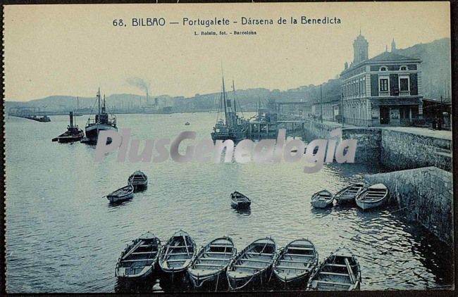 Dársena de la benedicta en portugalete (bilbao)