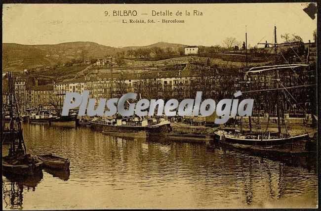 Detalle de la ría de bilbao