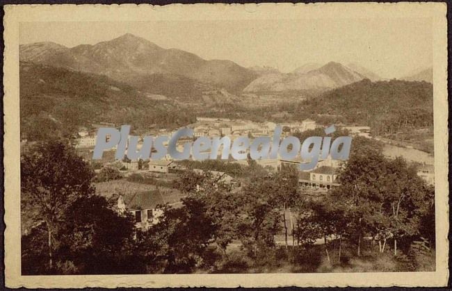 Vista panoramica de arriondas (asturias)