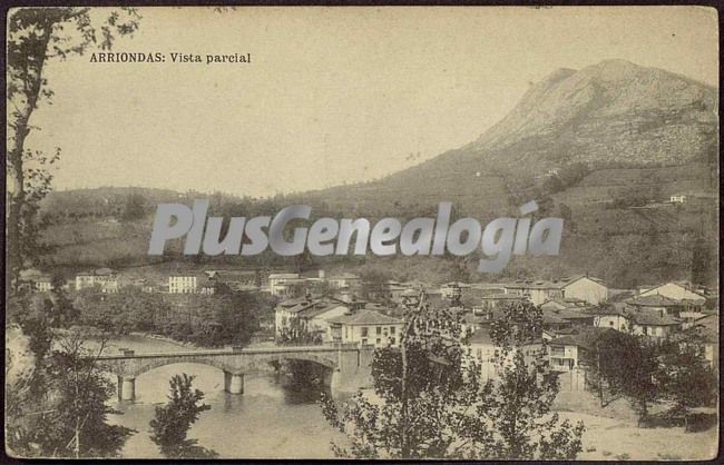 Vista parcial de arriondas, asturias