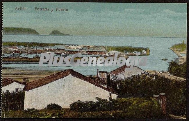 Entrada y puerto, aviles (asturias)