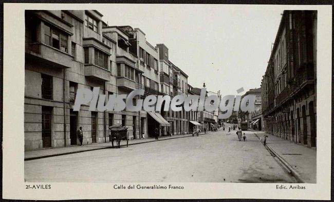 Calle del generalisimo franco,aviles (asturias)