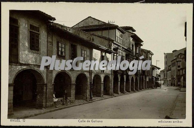 Calle de galiano, avilés (asturias)