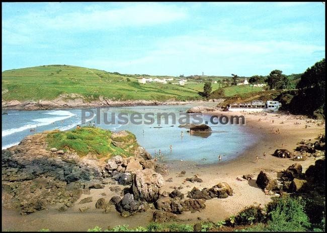 Paisaje de santa maría del mar en castrillón (asturias)