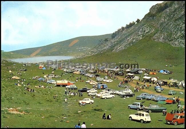 Fiesta del pastor en el lago enol en covadonga (asturias)