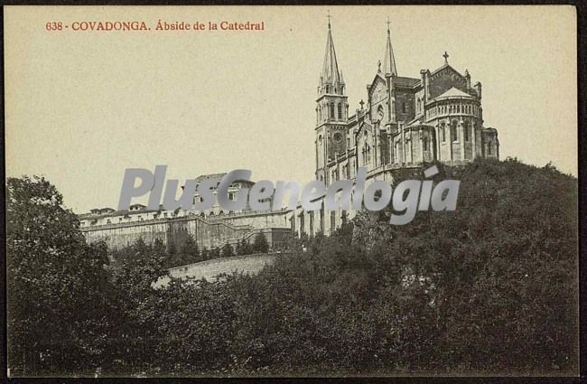 ábside de la catedral, covadonga (asturias)