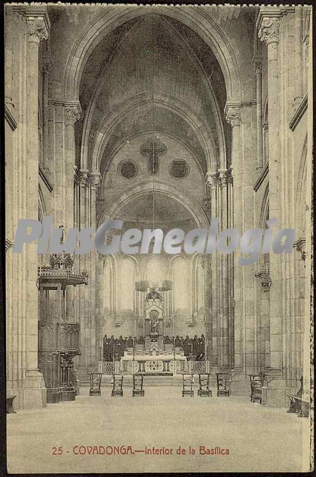 Interior de la basilica, covadonga (asturias)