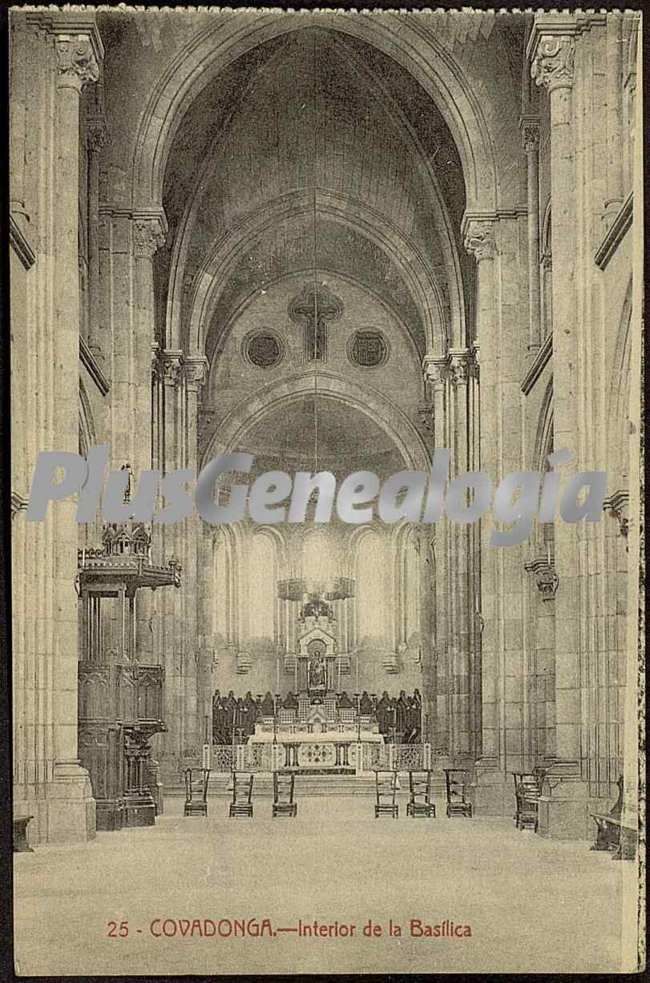 Interior de la basilica, covadonga (asturias)