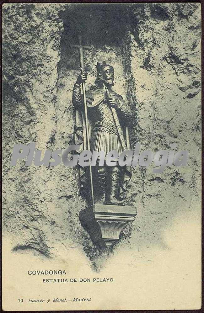 Estatua de don pelayo, covadonga (asturias)