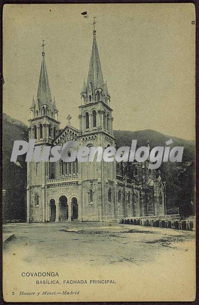 Basilica, fachada principal, covadonga (asturias)