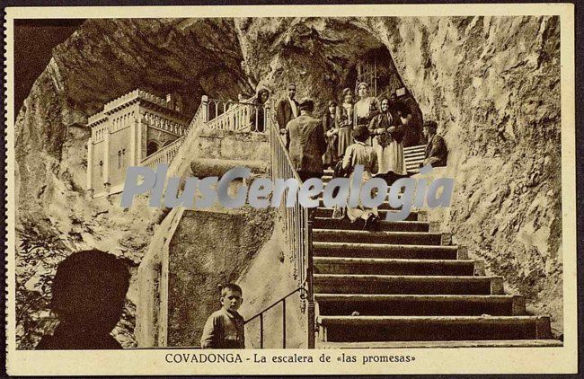 La escalera de las promesas, covadonga (asturias)
