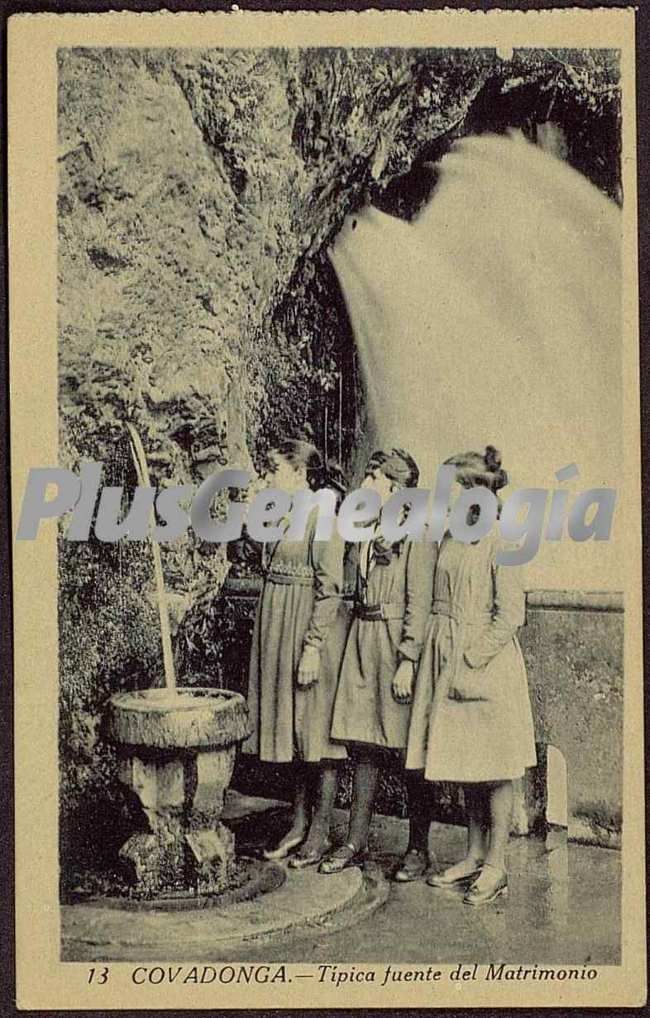 La fuente del matrimonio, covadonga (asturias)