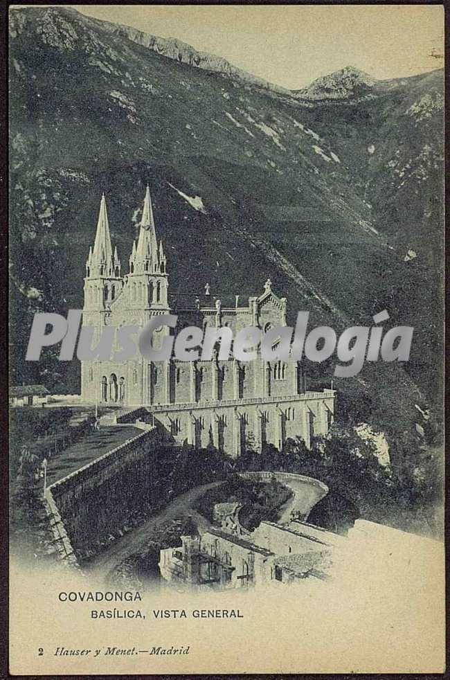 Basilica, vista general, covadonga (asturias)