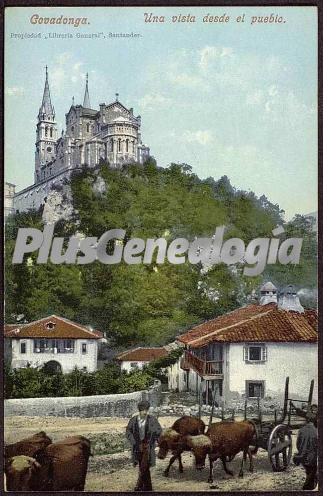 Vista desde el pueblo, covadonga (asturias)