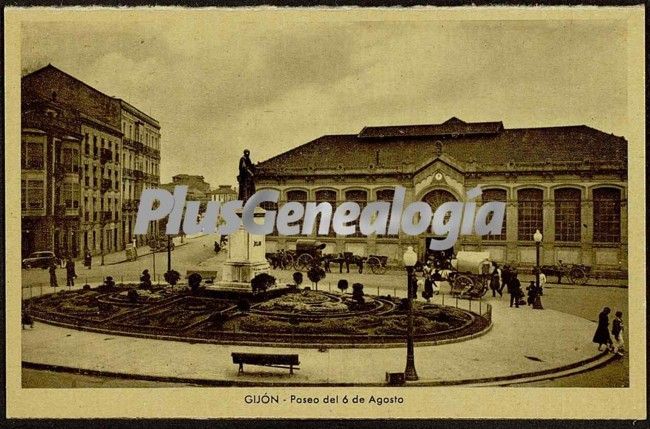 Paseo del 6 de agosto, gijón (asturias)