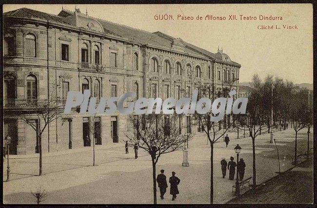 Teatro dindurra y pº de alfonso xii, gijón, (asturias)