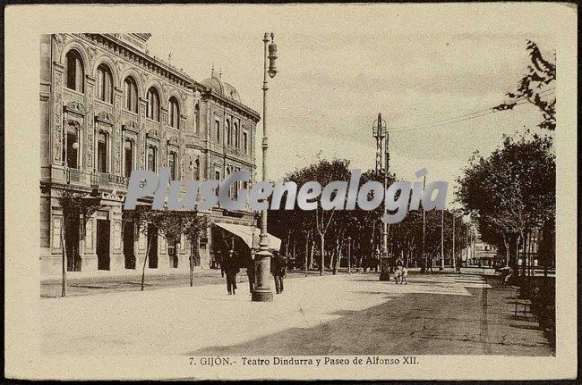 Teatro dindurra y pº de alfonso xii, gijón, (asturias)