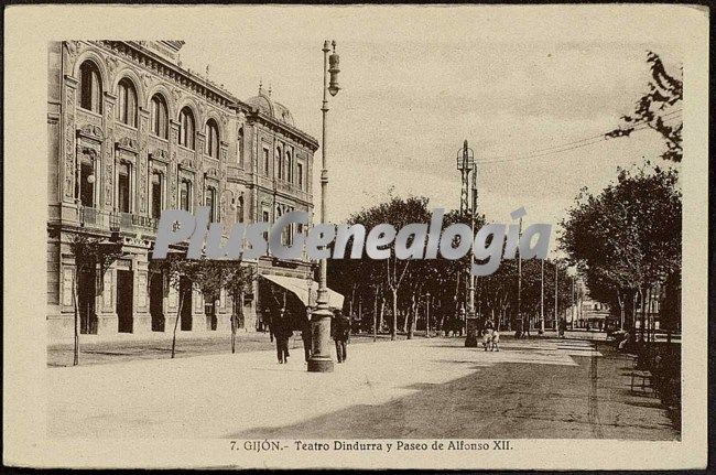 Teatro dindurra y pº de alfonso xii, gijón, (asturias)