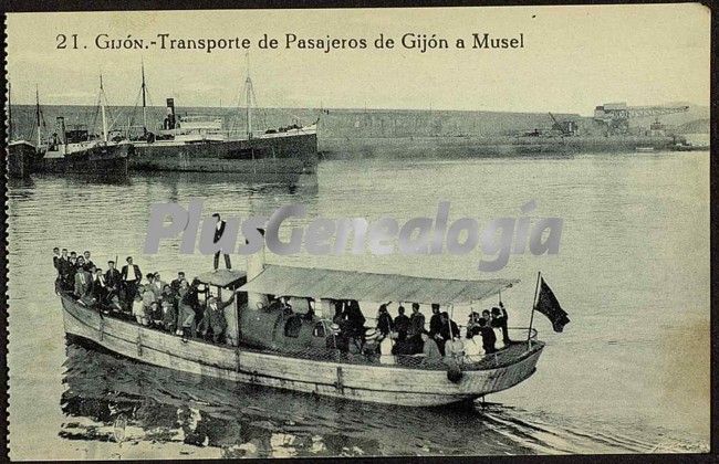 Transporte de pasajeros de gijón a musel, gijón (asturias)