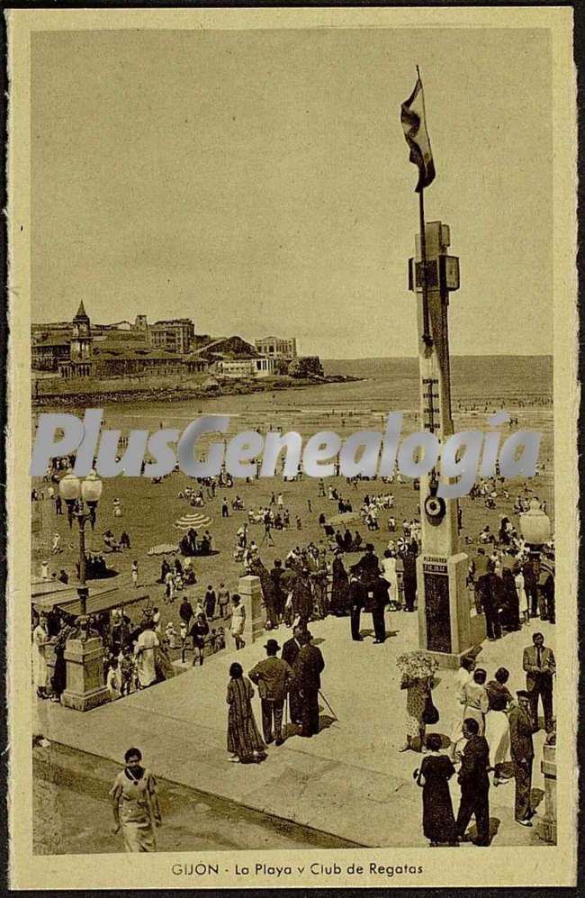 La playa y club de regatas, gijón (asturias)