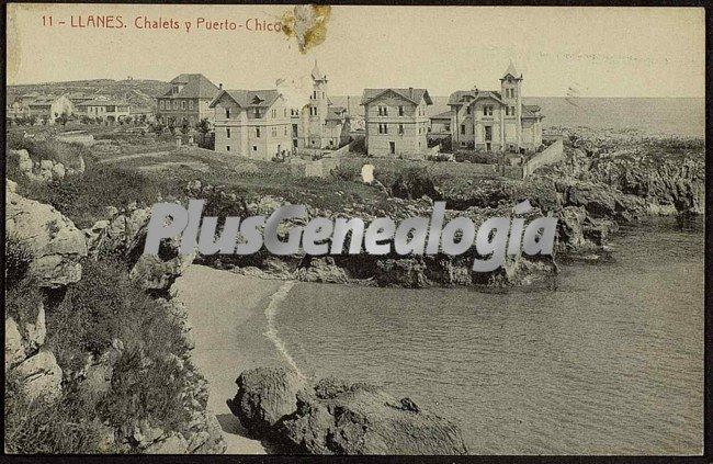 Chalets y puerto chico, llanes (asturias)